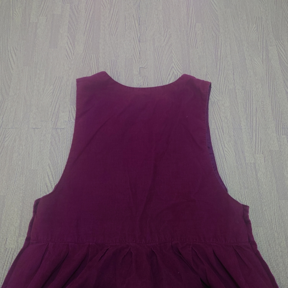 Vintage Baxter Wells Women's V-Neck Dress Button Side Summer Cocktail Red UK 12 - Picture 9 of 12